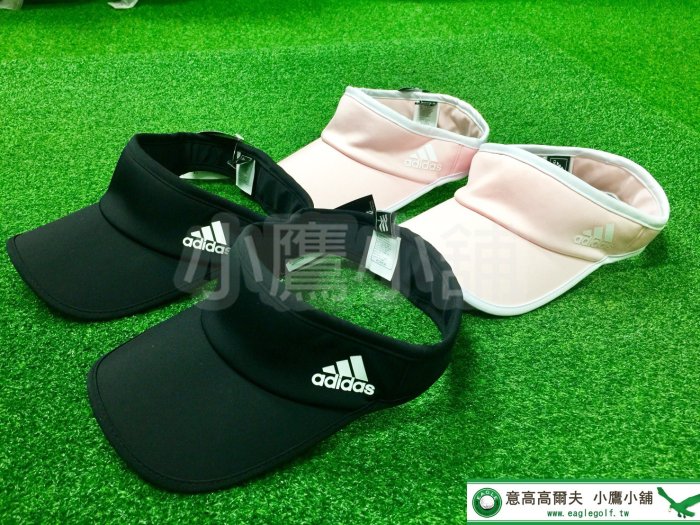 [小鷹小舖] adidas Golf Women W VISOR 阿迪達斯 高爾夫 女仕遮陽帽 中空帽 韓國製 粉/黑