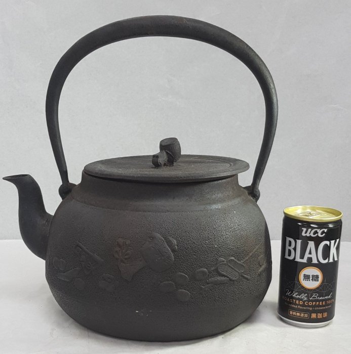 正壽堂 高橋敬典作 鐵瓶 平丸 虫喰 51.日本铁壶名师