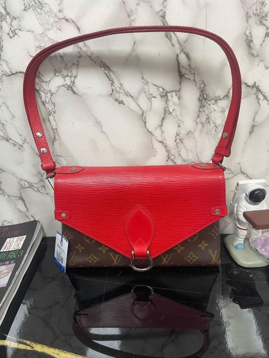 嚴選閒置 LV 老花拼色信封包 新品現貨 61433 老花 頭條 包包