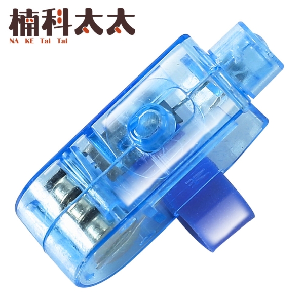 藍光手電筒 10入 藍色 迷你指燈 指燈 戒指燈 防滑設計 宴會用品 彩色手電筒 LED指套燈 FGLB