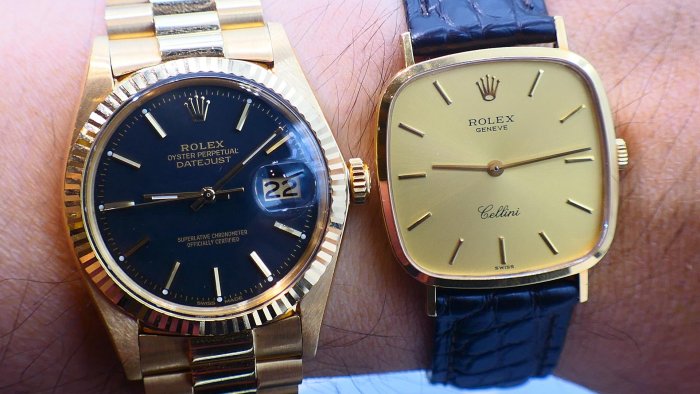【美好時光】ROLEX最便宜的男款金錶！勞力士4114超薄手上鏈單錶美品勞服保養完成 （ 1803 18038參考）