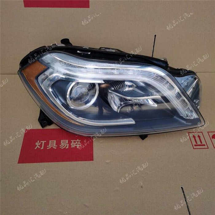 台灣現貨適用賓士GL166大燈 GL400 GL500 GL550 GL350大燈總成 前杠葉子板