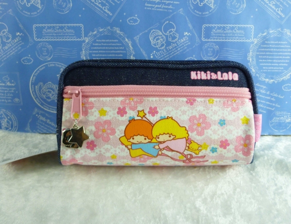 【震撼精品百貨】Little Twin Stars KiKi&LaLa 雙子星小天使~收納包 牛仔布