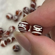 財神天珠紅瑪瑙西藏老天珠財神降臨打通財路集四方財氣無往不利8mm