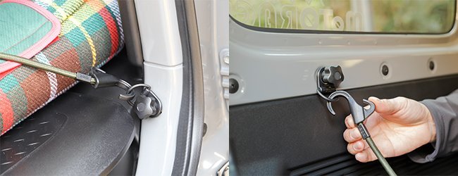 【翔浜車業】日本㊣AMON OCG SUZUKI ALL NEW JIMNY 後行李箱側邊可拆式預留固定環 掛勾(2入)