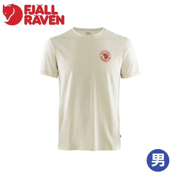 【Fjallraven 小狐狸 瑞典1960 Logo 男 T-shirt 《粉筆白》】F87313/休閒T恤/運動上衣/圓領