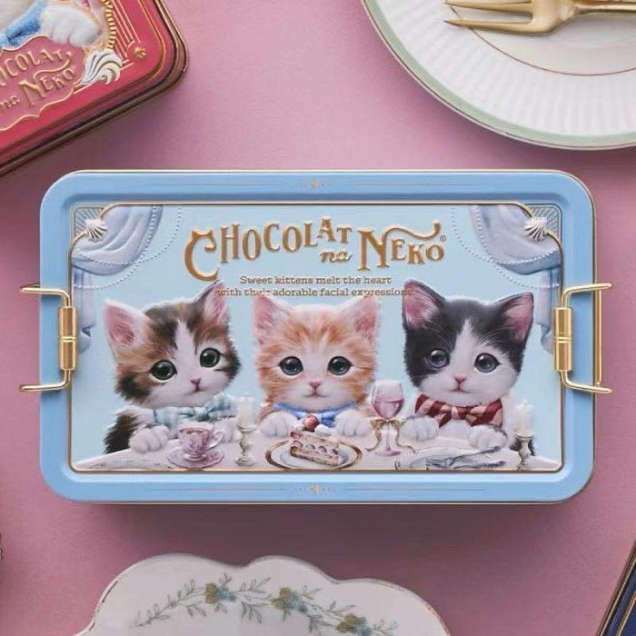 ＊日式雜貨館＊日本情人節 期間限定 Morozoff摩洛索夫聯名貓咪造型巧克力禮盒組 5入 6入17入 貓星人造型鐵盒 限量款