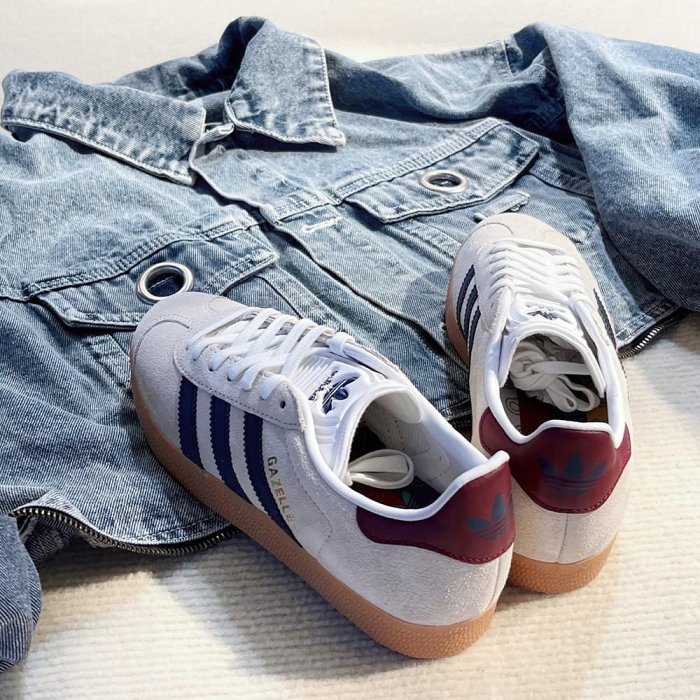 adidas gazelle silver green womens Adidas Gazelle Beige Dark Blue Collegiate Burgundy main image 1