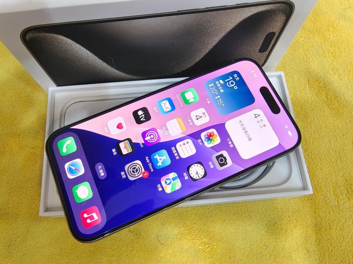 【換機優先※二手手機 鈦色 Apple iPhone 15 Pro 128G 台灣過保固2024/9/29 聯翔通訊※換機優先