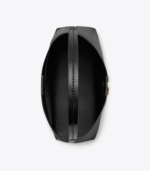 【Tory Burch】專櫃經典款 Robinson系列拋光牛皮革手提/斜背水桶包