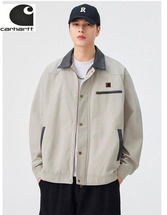 Carhartt WIP Detroit Jacket卡哈特美式復翻領底特律工裝夾克衫男士百搭休閒外套上衣！這款真的太火了 各風格玩都有NO41076