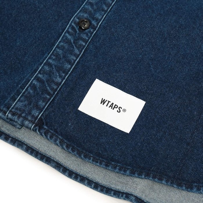 希望商店】WTAPS WCPO 01 LS COTTON DENIM 22AW 重磅水洗丹寧襯衫