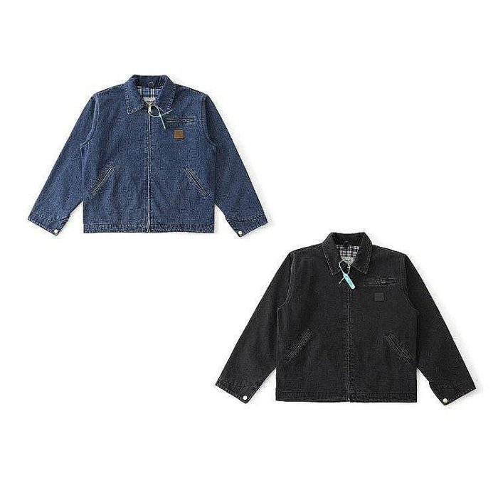 100％原廠 Carhartt WIP卡哈特重磅做舊牛仔底特律翻領夾克 J97同款