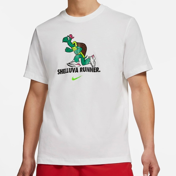 五折出清】NIKE Tortoise 男裝短袖休閒棉質導濕速乾烏龜白【運動世界