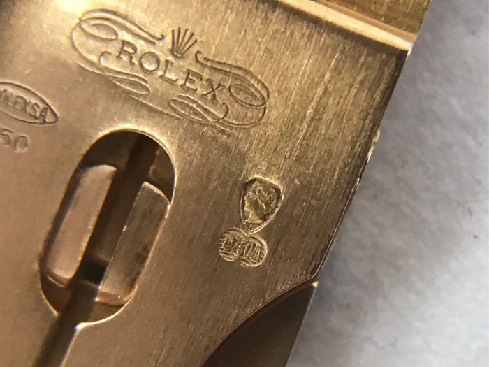 Rolex 18238 錶帶 原裝總統帶 18k金 印記漂亮 55B 16238 18388 勞力士 金帶 36mm用