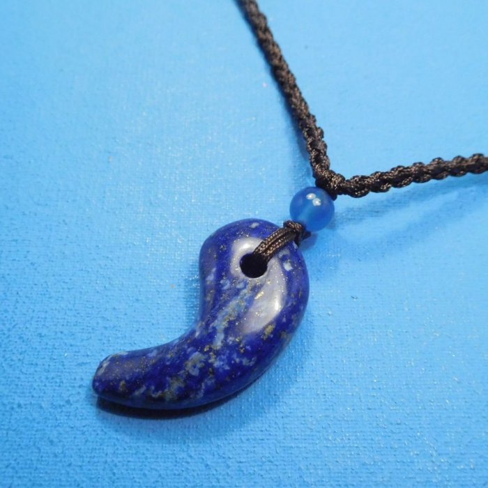 ☆╭【紫鈺の水晶】╮☆天然青金石勾玉項鍊***K742 | Yahoo拍賣