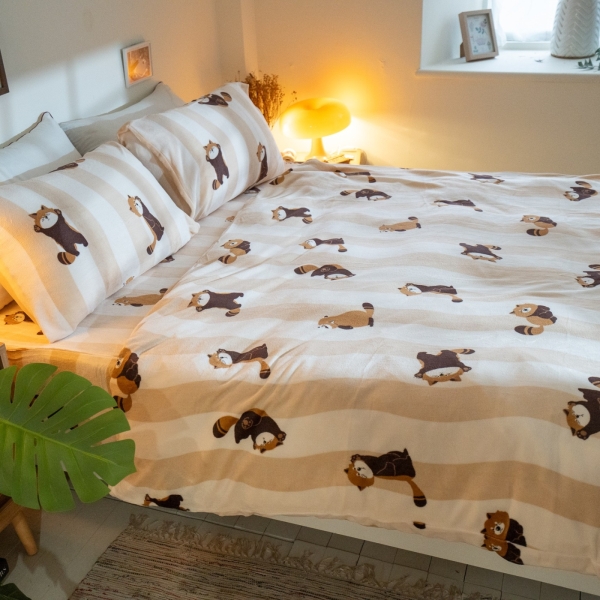 暖暖法蘭絨 D4雙人床包+兩用毯組 多款可選 溫暖過冬 棉床本舖