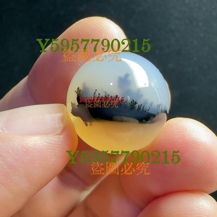 纏絲瑪瑙 飄花單珠 象形風景。 尺寸19.3mm左右。 t3304 天珠 珠子 古玩【中原藏寶】