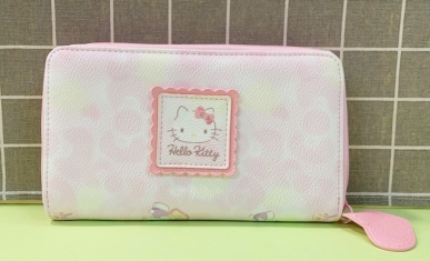 【震撼精品百貨】Hello Kitty 凱蒂貓~三麗鷗KITTY日本長夾/手拿包-點心粉#56357