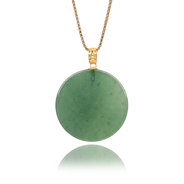 正佳珠寶】翡翠冰玻種藍水料圓牌吊墜天然A貨翡翠吊墜｜18K | 其他珠寶