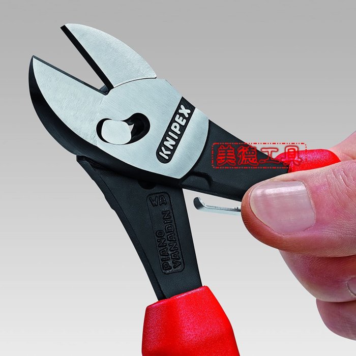 美德工具】特價Knipex 73 72 180 F TwinForce雙鉸接斜口鉗(自動復位