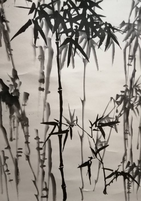 鄭板橋畫竹文與可畫竹，胸有成竹；鄭板橋畫竹，胸無成竹。 鄭燮咬定
