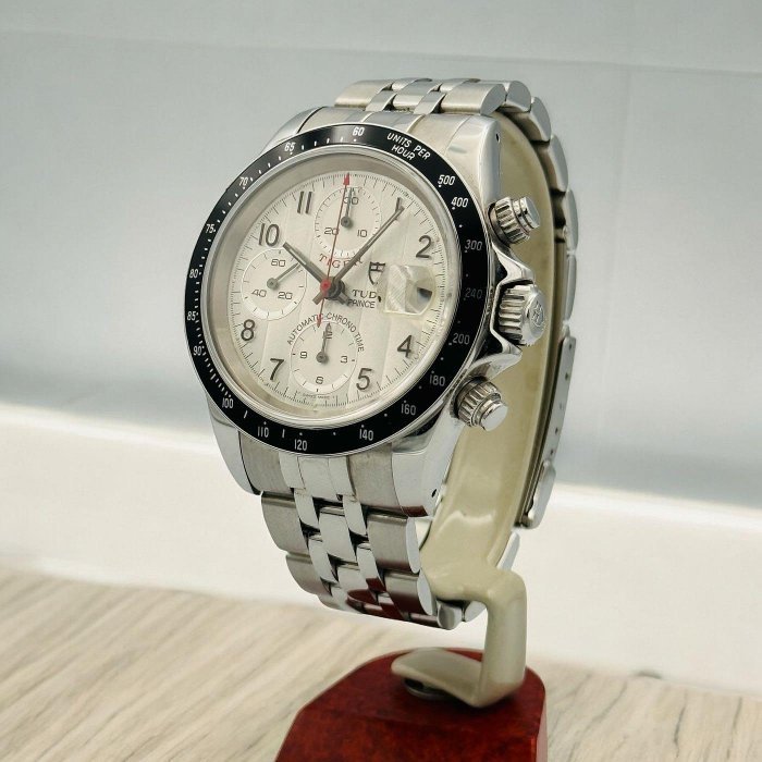 樂時計TUDOR 帝舵79260 Chronotime Tiger Prince Date 79260P 銀面自動