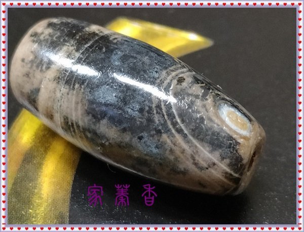 家蓁香】特級收藏纏絲瑪瑙老型天珠配蒙天珠眼睛石錢幣石手鏈灰皮鈣化包