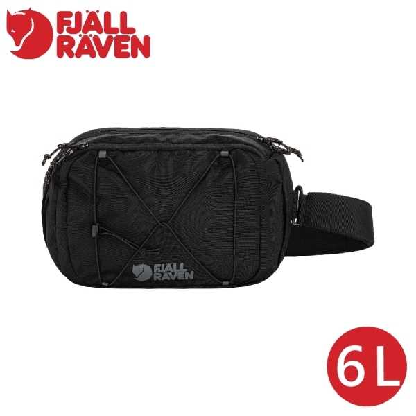 【Fjallraven 小狐狸 Skule Sling 6斜背包《黑》】F23200337/側背包/隨身包