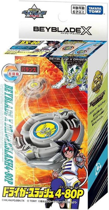 TAKARA TOMY 戰鬥陀螺 X世代 銀牙烈虎 4-80P