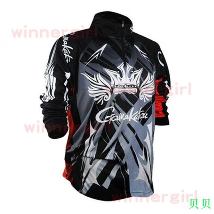 眾釣者 釣魚服 S-6XL GAMAKATSU 長袖立領 釣魚服 伽馬卡茨釣魚服 防曬服垂釣服速幹衣冰絲透氣