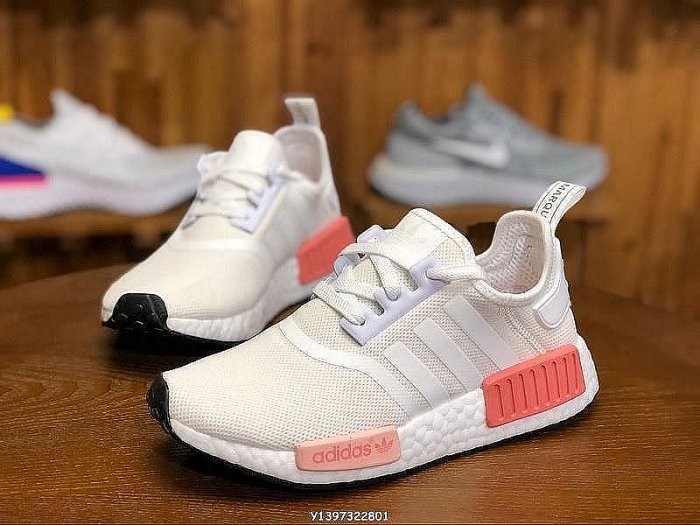 adidas gazelle silver green womens Shop White Womens adidas NMD R1 Lace Up Sneakers – Shoebacca main image 0