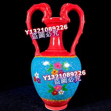 宋定窯掐絲琺瑯雙龍瓶，高28厘米，直徑16厘米.40029 汝窯官窯建窯