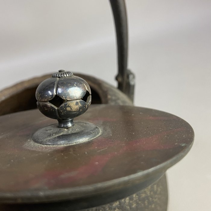 時代　車軸釜　大西定林造　十二代寒雉極付 時代 車軸釜 大西定林造 十二代寒雉極付 時代 車軸釜 大西定林造