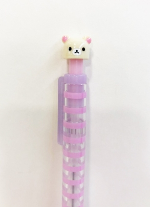 【震撼精品百貨】Rilakkuma San-X 拉拉熊懶懶熊~自動鉛筆-筆桿紫色-妹妹