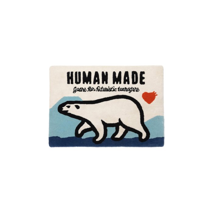 日貨代購CITY】2023SS HUMAN MADE POLAR BEAR RUG 北極熊地毯地墊現貨