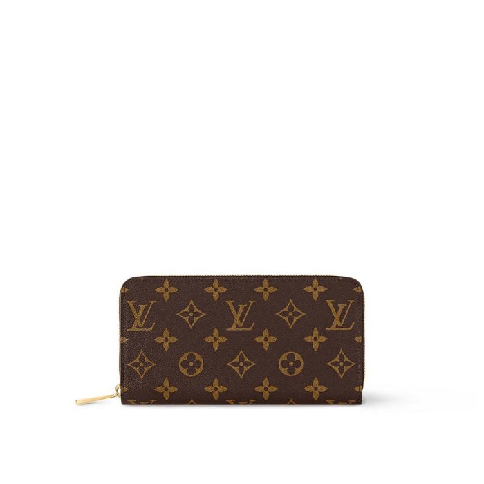 Louis Vuitton LV 路易威登 ZIPPY 新版經典老花拉鍊長夾/手拿包 芭蕾粉色內裡 M41894