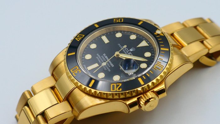 【美好時光】ROLEX勞力士116618 18K黃金水鬼2019年份(末代)盒單全近新品 16618 126618參考