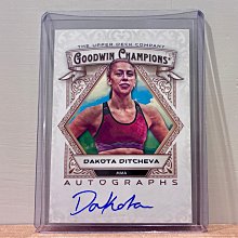 2025 UD Goodwin Champions Dakota Ditcheva RC 卡面簽名 SP 值得收藏