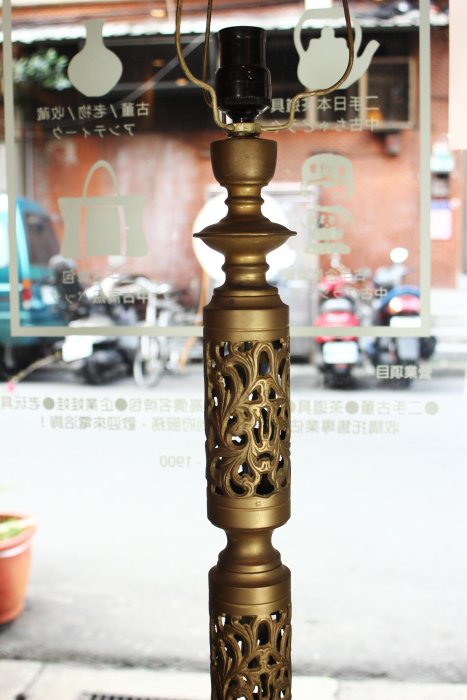 江戸時代　古銅輪灯 唐草輪燈 江戸時代 古銅輪灯 唐草輪燈 【公式通販】