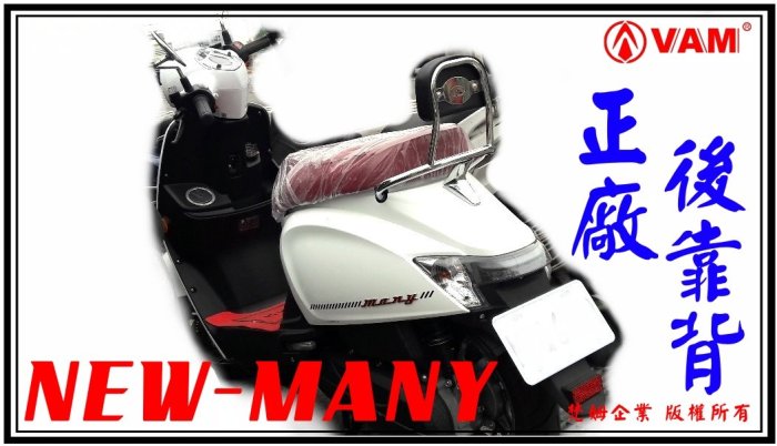 ξ 梵姆 ξ 原廠公司貨 NEW Many-110/125 後靠背( 後靠墊,後背靠,後靠墊,後腰靠,小饅頭 )