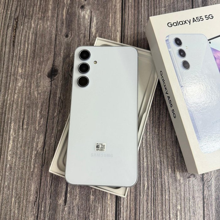 勝利店-二手機#中古機SAMSUNG Galaxy A55 5G (8G+256G) 藍色 (保固2026/1/4)