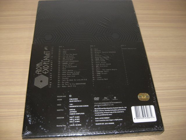 全新《EXO FROM. EXOPLANET #1 - THE LOST PLANET- in SEOUL》3DVD韓版