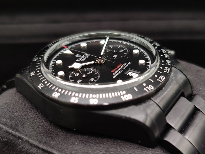 市場極罕，PVD計時特別版！！！）TUDOR 帝舵Black Bay Chrono Dark