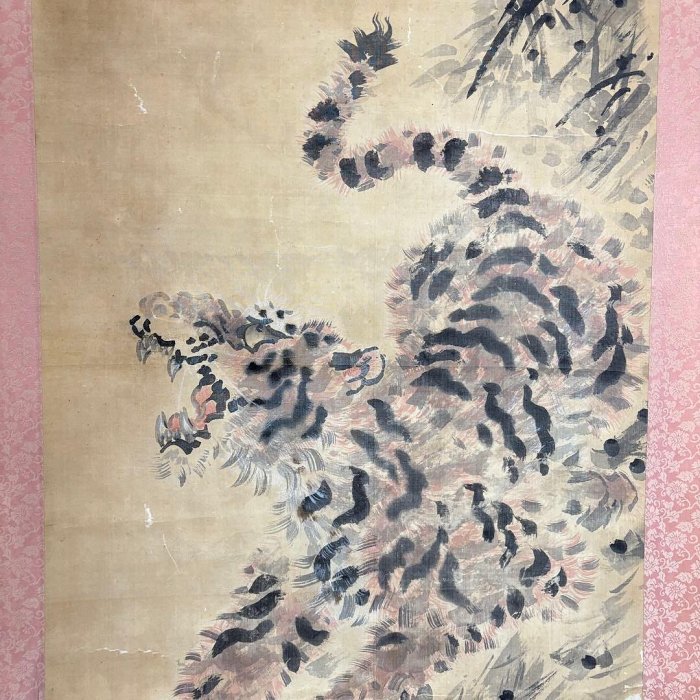 掛軸 虎 在銘 落款 肉筆 干支 寅 Z12 掛軸虎在銘落款肉筆干支寅Z12 | Yahoo拍賣