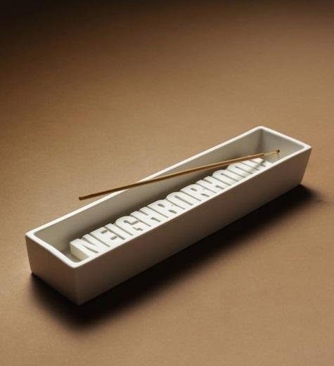 全新NEIGHBORHOOD CI INCENSE TRAY 白黑陶瓷線香座| Yahoo拍賣