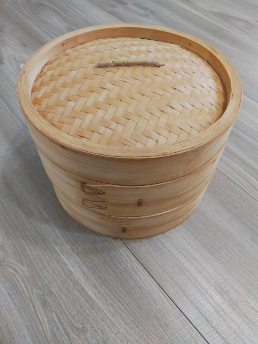 （二手良品）雙層竹蒸籠