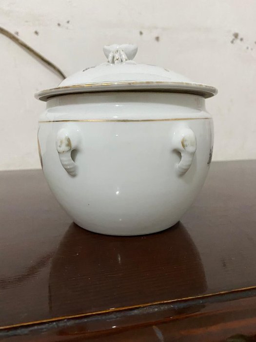 嚴選567瓷製花鳥描金舊粥罐，收藏家必備推薦瓷質精美、釉色自然、絵工