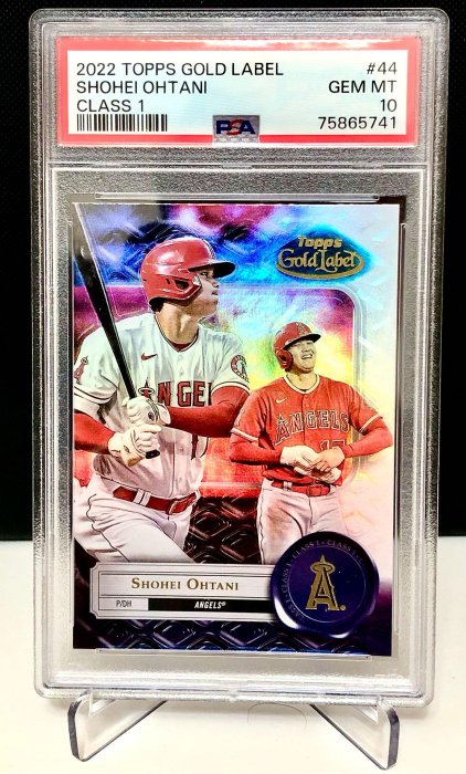 大谷翔平PSA 10鑑定卡，2022 Topps Gold Label Class 1 | Yahoo拍賣