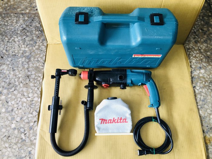 "外匯嚴選''【附發票】makita 牧田 HR2430 電動鎚鑽 四溝免出力電鑽  集塵/吸塵 /中古/二手/日本原裝